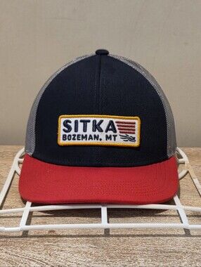 Sitka Bozeman Montana Snapback Trucker Hat OSFA - Mid Profile Fit
